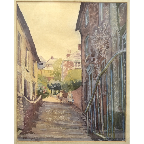 12 - E G E Bryant CAWSAND CONGREGATIONAL CHURCH AND BAY FROM GIRT BEACH Signed watercolour, dated 1984, 2... 