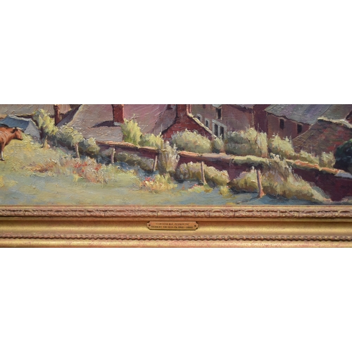 17 - Herbert Truman (1883-1957) CAWSAND BAY, PLYMOUTH Signed oil on canvas, with title plaque to front an... 