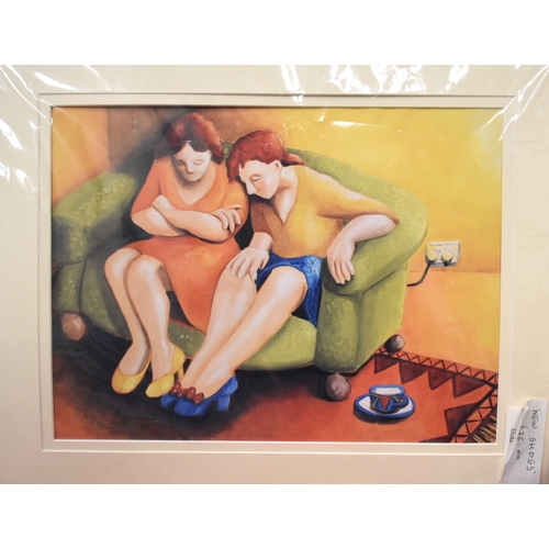 11 - Lucy Down, a signed pastel portrait of a Dachshund, image 12.7 x 15cm (framed), together with a smal... 