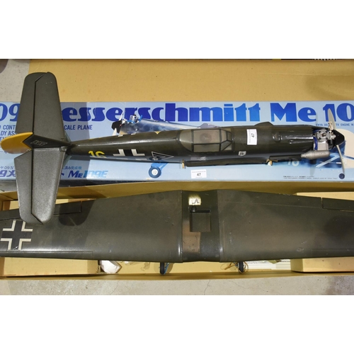 47 - A Kyosho radio-controlled 09 Messerschmitt ME109E, with original box.