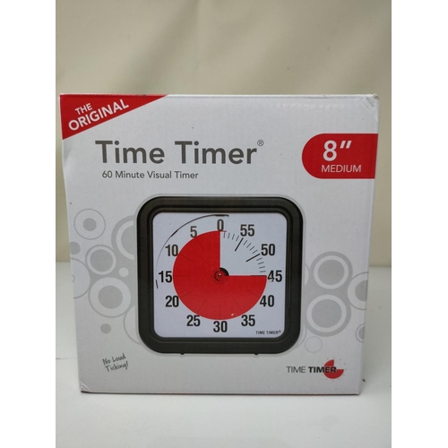 1013 - Time Timer Original Medium 20x20 cm; 60 Minute Visual Timer   Classroom or Meeting Countdown Clock ... 