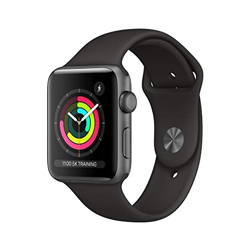 10001 - RRP £208.00 Apple Watch Series 3 (GPS, 42mm) - Space Grey Aluminum Case with Black Sport Band
      ... 