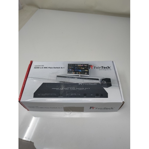 10017 - RRP £69.00 FeinTech VAX04100 HDMI 2.0 ARC Pass Switch 4x1, fÃ¼r 3 HDMI-Quellen, Soundbar und TV Beam... 