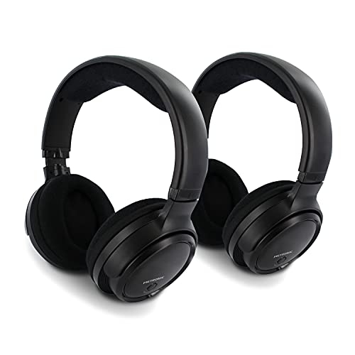 10018 - RRP £65.00 [CRACKED] Metronic 480182 TV Duo Wireless Stereo Headphones - Black
                 All ... 