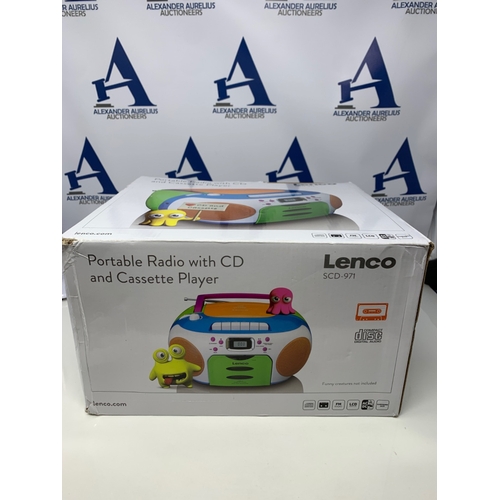 10048 - RRP £59.00 Lenco SCD-971 Children's Radio - Cassette Radio with CD - CD Radio - Cassette Player - St... 