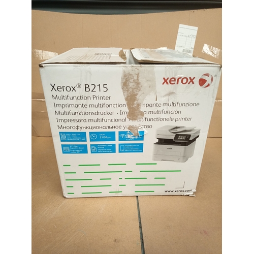 10002 - RRP £225.00 Xerox B215 A4 30 ppm Black and White (Mono) Wireless Laser Multifunction Printer with Du... 