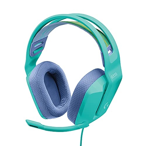 10009 - RRP £69.00 Logitech G335 Wired Gaming Headset, with Microphone, 3.5mm Audio Jack, Comfortable Memory... 