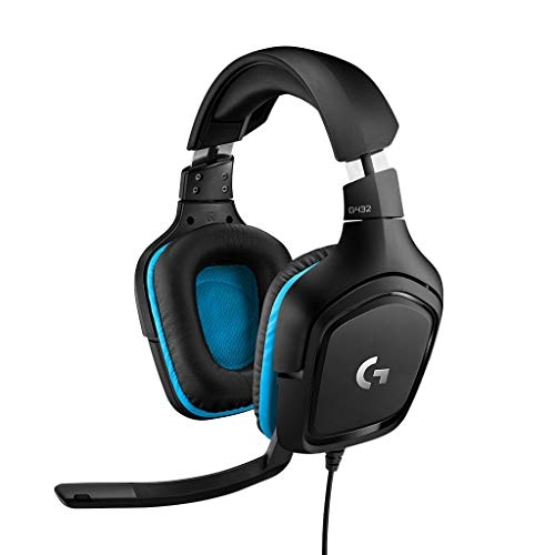 10028 - RRP £53.00 Logitech G432 Wired Gaming Headset, 7.1 Surround Sound, DTS Headphone:X 2.0, 50 mm Audio ... 