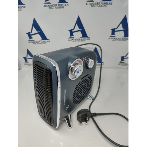 Russell Hobbs 1800W/1.8KW Electric Heater, Retro Horizontal/Vertical Fan  Heater in Grey with Adjusta