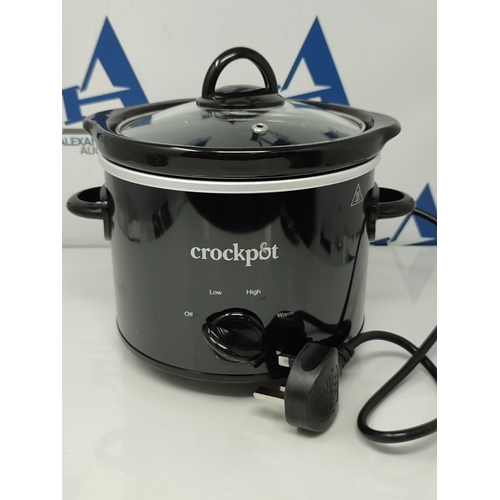 Crockpot Slow Cooker, Removable Easy-Clean Ceramic Bowl, 1.8 L Small Slow  Cooker (Serves 1-2 People), Energy Efficient