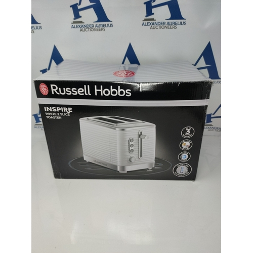 Russell Hobbs Inspire White 2 Slice Toaster