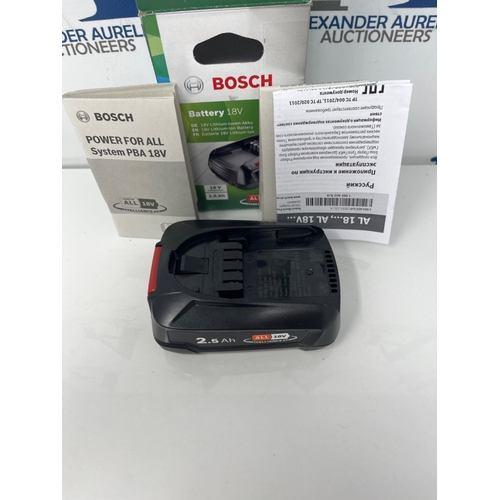 Bosch Home and Garden Battery Pack PBA 18V (battery 2.5 Ah W-B, 18 Volt  System, in carton packaging)