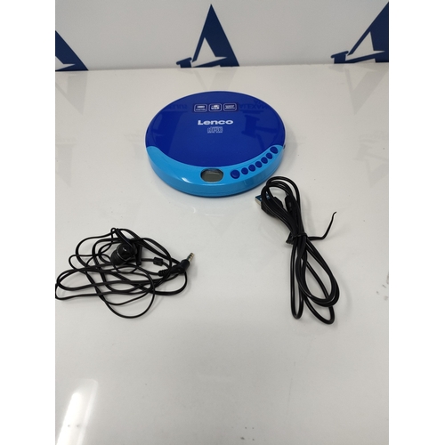 Lenco CD-011 Portable CD Player/Walkman/Diskman/CD Walkman, blue All  products are u