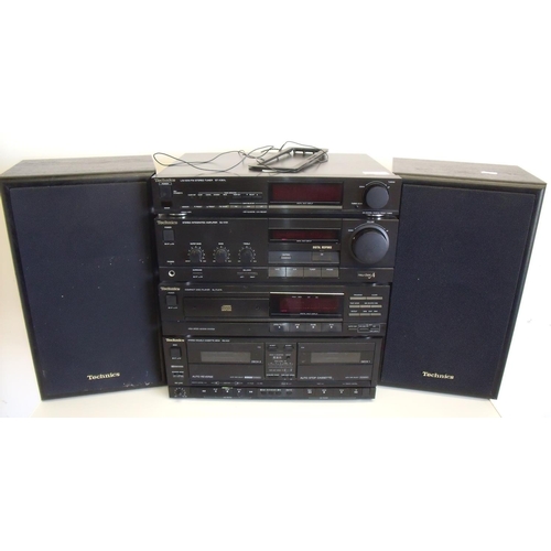 20 - Technics Hi-Fi system comprising of four separates including tuner, amp, CD player and cassette deck... 