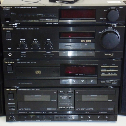 20 - Technics Hi-Fi system comprising of four separates including tuner, amp, CD player and cassette deck... 