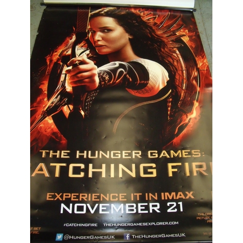 139 - Extremely large cinema advertising banner for The Hunger Games Catching Fire (144cm x 225cm)