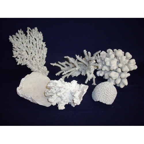 17 - Collection of various Brain and other coral comprising or six pieces of various sizes and design
