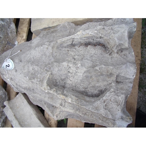 77 - Section of 19th C Gablet stone from broach east front south Quire Turret York Minster, with certific... 