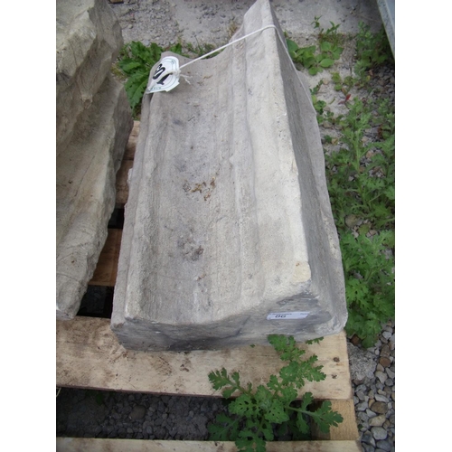 86 - Section of carved 19th C shaft Quoin stone from east front York Minster, with certificate from York ... 