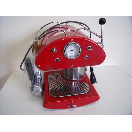 13 - A red Kenwood Café Retro coffee machine