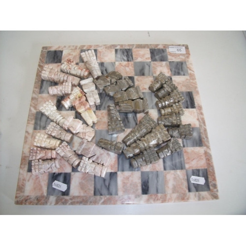 65 - Marble chess set