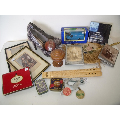 81 - Selection of various assorted items in one box including various cigarette tins, boxed Corgi Collect... 