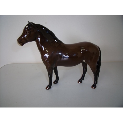 91 - Beswick figure of a Exmoor pony (Heatherman Mountain and Moorland 1645)