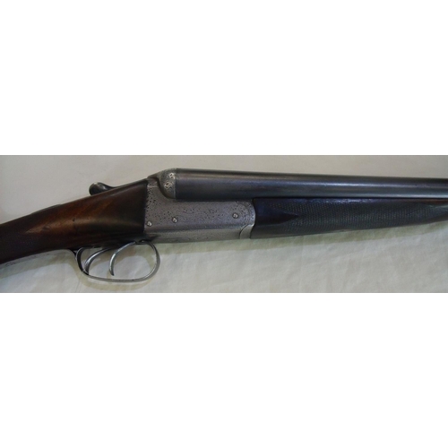 473 - Charles Osborne 12 bore side by side box lock ejector with 28 inch barrels by R. Raine & Co, Carlisl... 