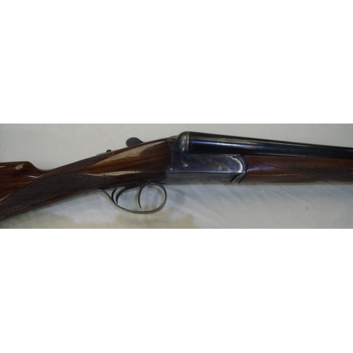 475 - AYA Yeoman SR 12 bore side by side ejector shotgun, 27.5 inch barrels and double trigger action, ser... 