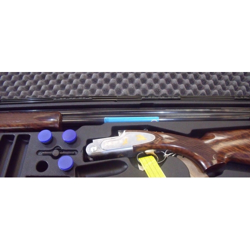 487 - Cased as new ex-shop display Lincoln Elite 12 bore over & under side-lock ejector shotgun with 32 in... 