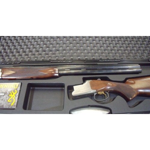 488 - Cased Browning Sport 12 bore over & under ejector shotgun with 28 inch barrels, multi-chokes and sin... 