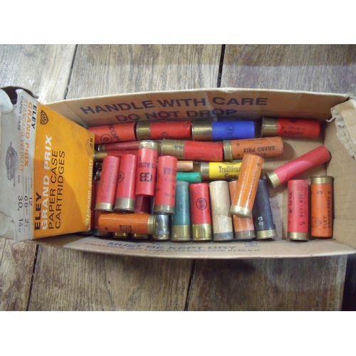 520 - 43 assorted shotgun cartridges including Eley Grand Prix 12 bore, various other 12 bore cartridges a... 