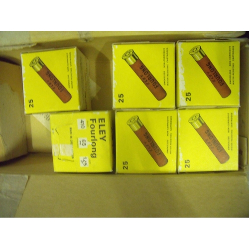 527 - 150 Eley paper .410 7/16 RTO7's vintage 1976 shotgun cartridges in packaging slip (shotgun certifica... 