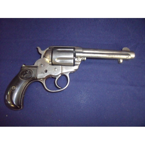 86 - Colt .41 lightning percussion cap revolver with 4.5 inch barrel stamped Colt DA.41, the framework st... 