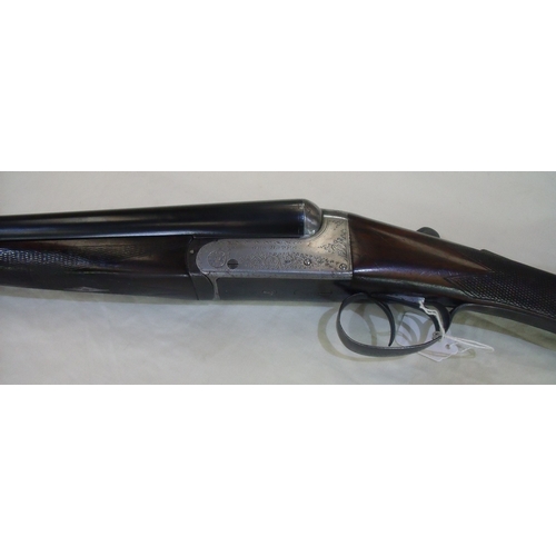 501 - George Bates (Southampton) 16 bore box lock ejector with 26 inch barrels with Churchill style rib, 2... 