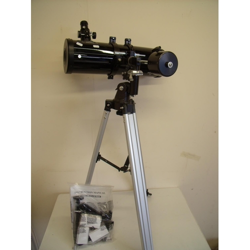 16 - Skywatcher telescope with EQ1 & EQ2 mount with various accessories, instruction manuals etc