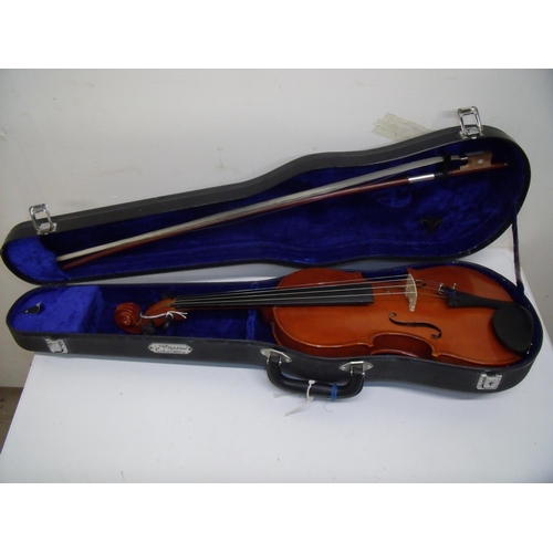 26 - Cased Skylark violin with bow
