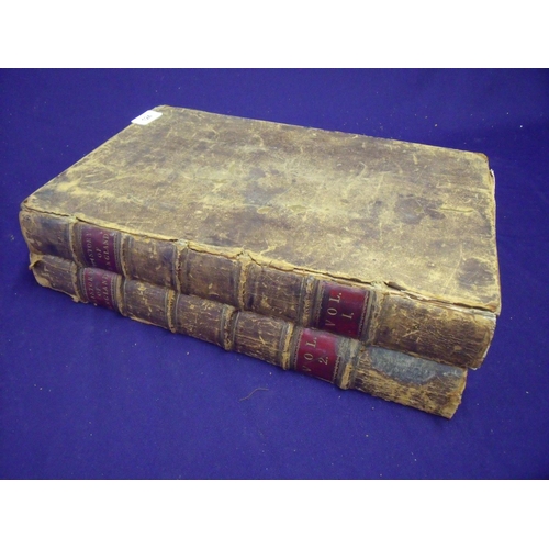 124 - 'The History of England' in two volumes by Theophilus Camden 1809 (lacking three boards)