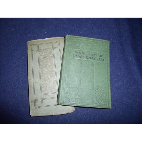 70 - Two pocket sized volumes of the Rubaiyat of Omar Khayyam by Edward Fitzgerald London Grant Richards ... 