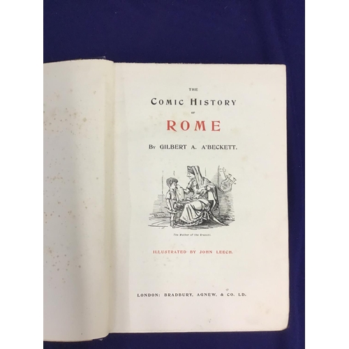 12 - Collection of various vintage books including 'Comic History of Rome' by GA. A'Beckett, 'The Golden ... 