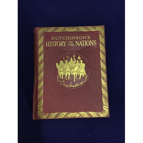 15 - Collection of books from a country house library including 'Hutchinson's Story of the British Nation... 