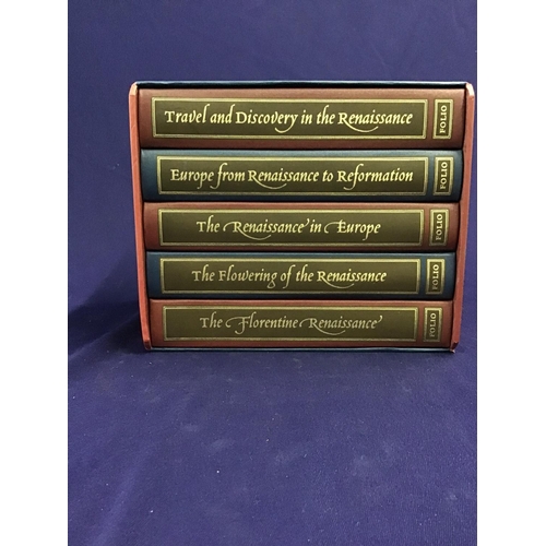 25 - Two Folio Society sets with outer cases including 'The Story of Renaissance' and 'The French Revolut... 