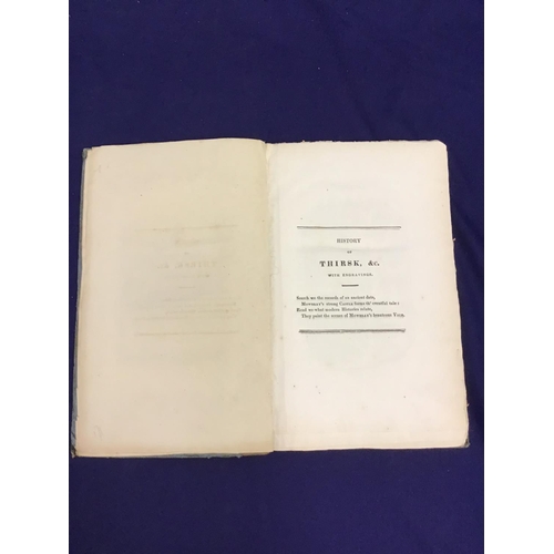 30 - 'The History of Thirsk', printed and sold by Robert Peat, sold also by R. Burdekin York 1821