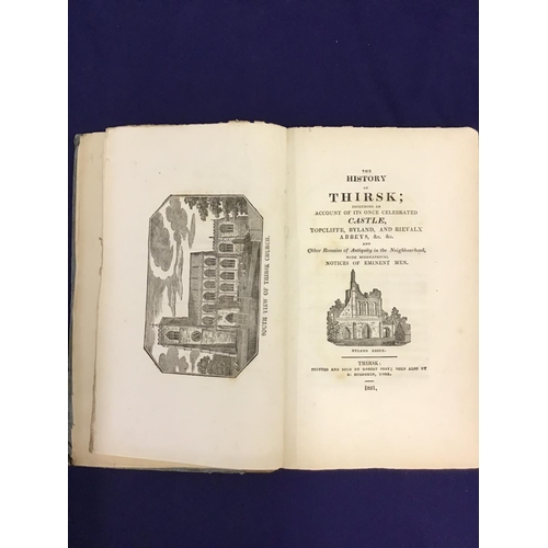 30 - 'The History of Thirsk', printed and sold by Robert Peat, sold also by R. Burdekin York 1821