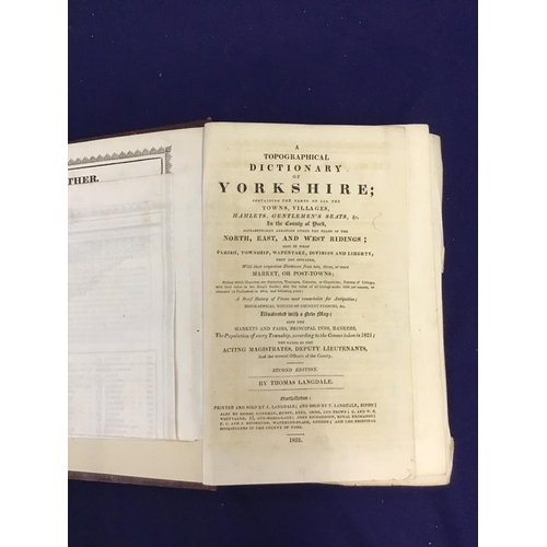 33 - Group of Yorkshire related books including 'A Topographical Dictionary of Yorkshire', 'North, East a... 