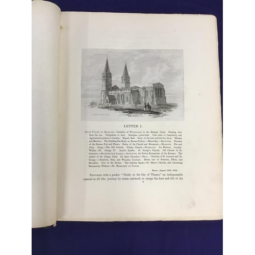 34 - Half leather bound volume 'Southern Coast of England' illustrations by J M W Turner, published Londo... 
