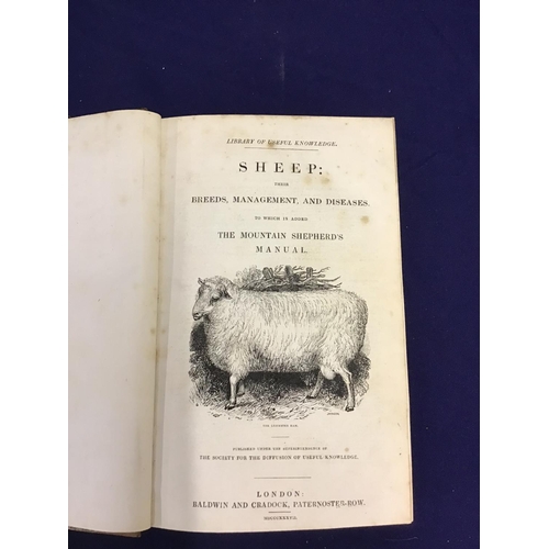 35 - Half leather bound volume 'Sheep 1937', published London Baldwin & Cradock Paternoster Row