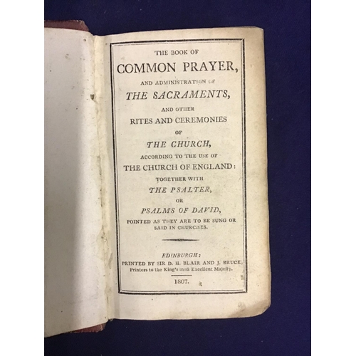 48 - A collection of mostly 18th C religious works including bibles, prayer books etc. including 'The Oxf... 