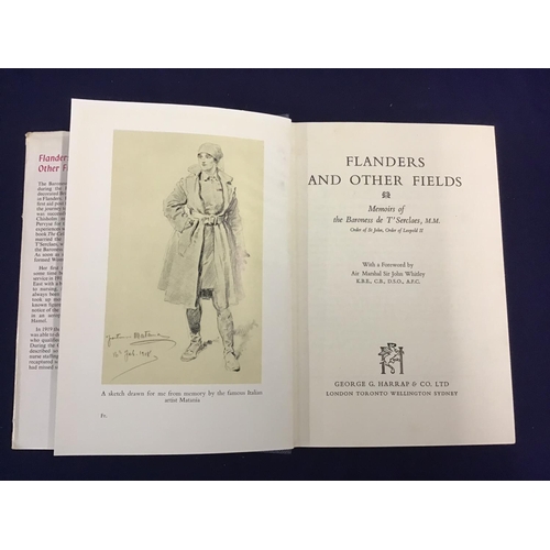 55 - 1st Edition of 'Flanders and other Fields' by Baroness De T'Serclaes MM, published 1964 with dust ja... 