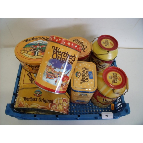 80 - Large collection of Werther's Originals advertising and display tins